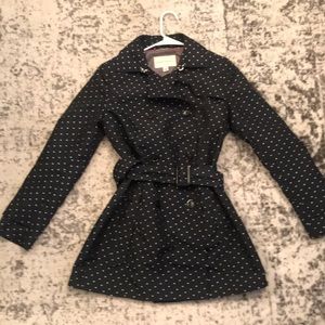 Women’s Water-resistant Polka Dot Trench Coat